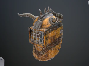 helmet with horns 3D Model