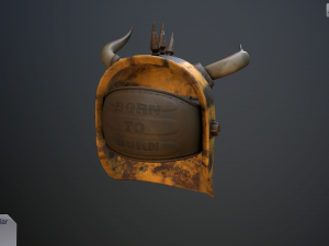 helmet with horns Modelo 3D