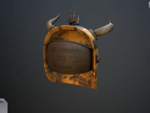 helmet with horns 3D Model