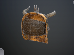 helmet with horns Modelo 3D