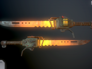heater sword Modello 3D