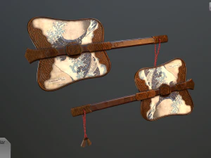 gumbai fighting fans vol pack 3D Model