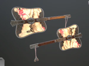 gumbai fighting fans vol pack 3D Model