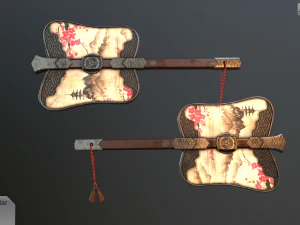 gumbai fighting fans vol pack 3D Model