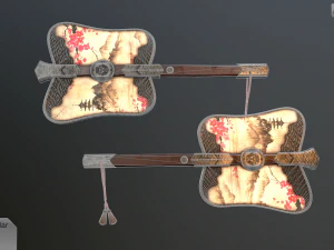 gumbai fighting fans vol pack 3D Model