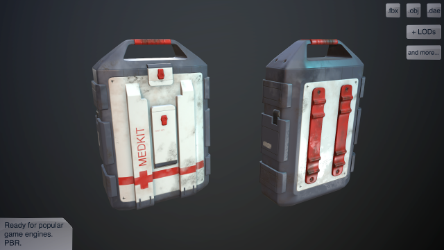 sci-fi medkit 3D 模型 .c4d .max .obj .3ds .fbx .stl .blend 
