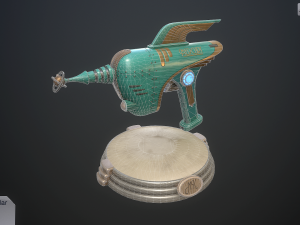 retro pistol Modèle 3D