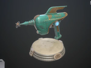retro pistol 3D Model