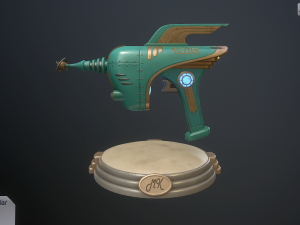 retro pistol Modèle 3D