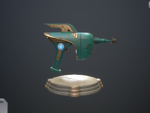 retro pistol Modèle 3D