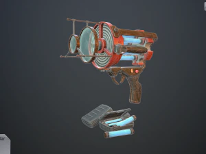 retro laser pistol 3D Model