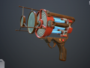 retro laser pistol Modelo 3D