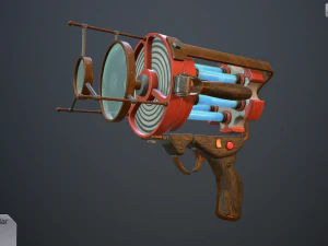retro laser pistol 3D Model