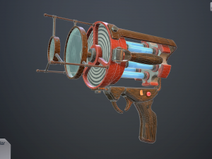 retro laser pistol Modelo 3D