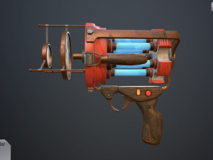 retro laser pistol Modelo 3D