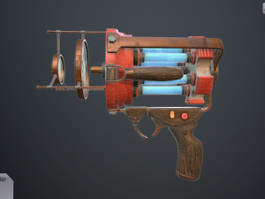retro laser pistol Modelo 3D