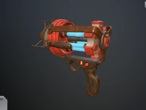 retro laser pistol 3D Model