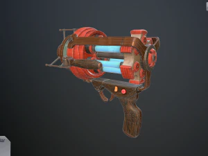 retro laser pistol 3D Model