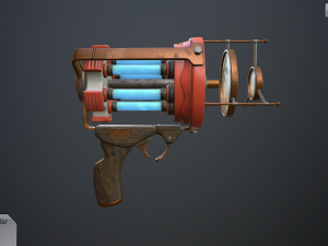 retro laser pistol Modelo 3D