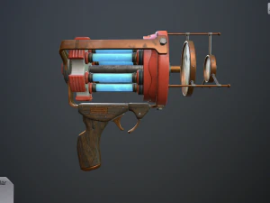retro laser pistol 3D Model