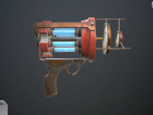 retro laser pistol Modelo 3D