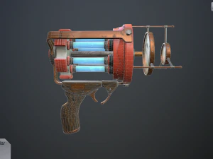 retro laser pistol 3D Model