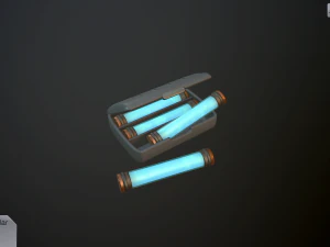 retro laser pistol 3D Model