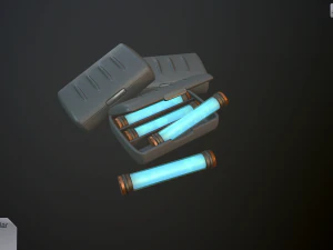 retro laser pistol 3D Model