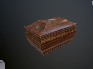 antique casket Model 3D