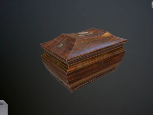antique casket 3D Model