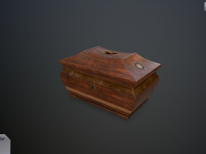 antique casket Model 3D