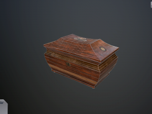 antique casket Model 3D