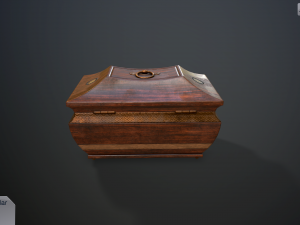 antique casket Model 3D