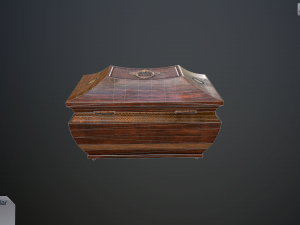 antique casket Model 3D