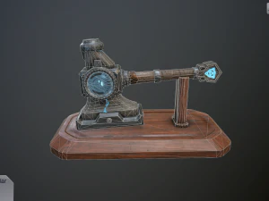 dwarven blacksmiths hammer with pedestal 3D Model