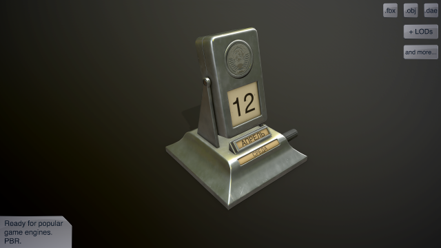 desk calendar ussr Modelo 3D .c4d .max .obj .3ds .fbx .stl .blend 