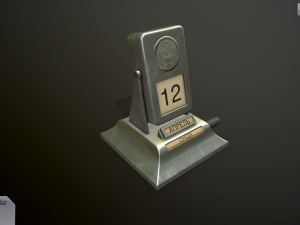 desk calendar ussr Modelo 3D