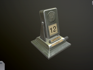 desk calendar ussr Modelo 3D