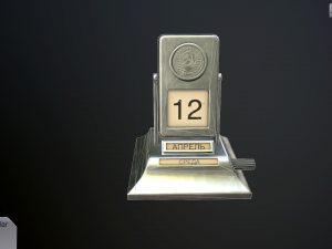 desk calendar ussr Modelo 3D