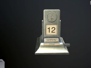 desk calendar ussr 3D Model