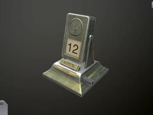 desk calendar ussr 3D Model