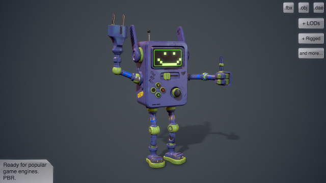 game console Modelo 3D .c4d .max .obj .3ds .fbx .stl .blend 