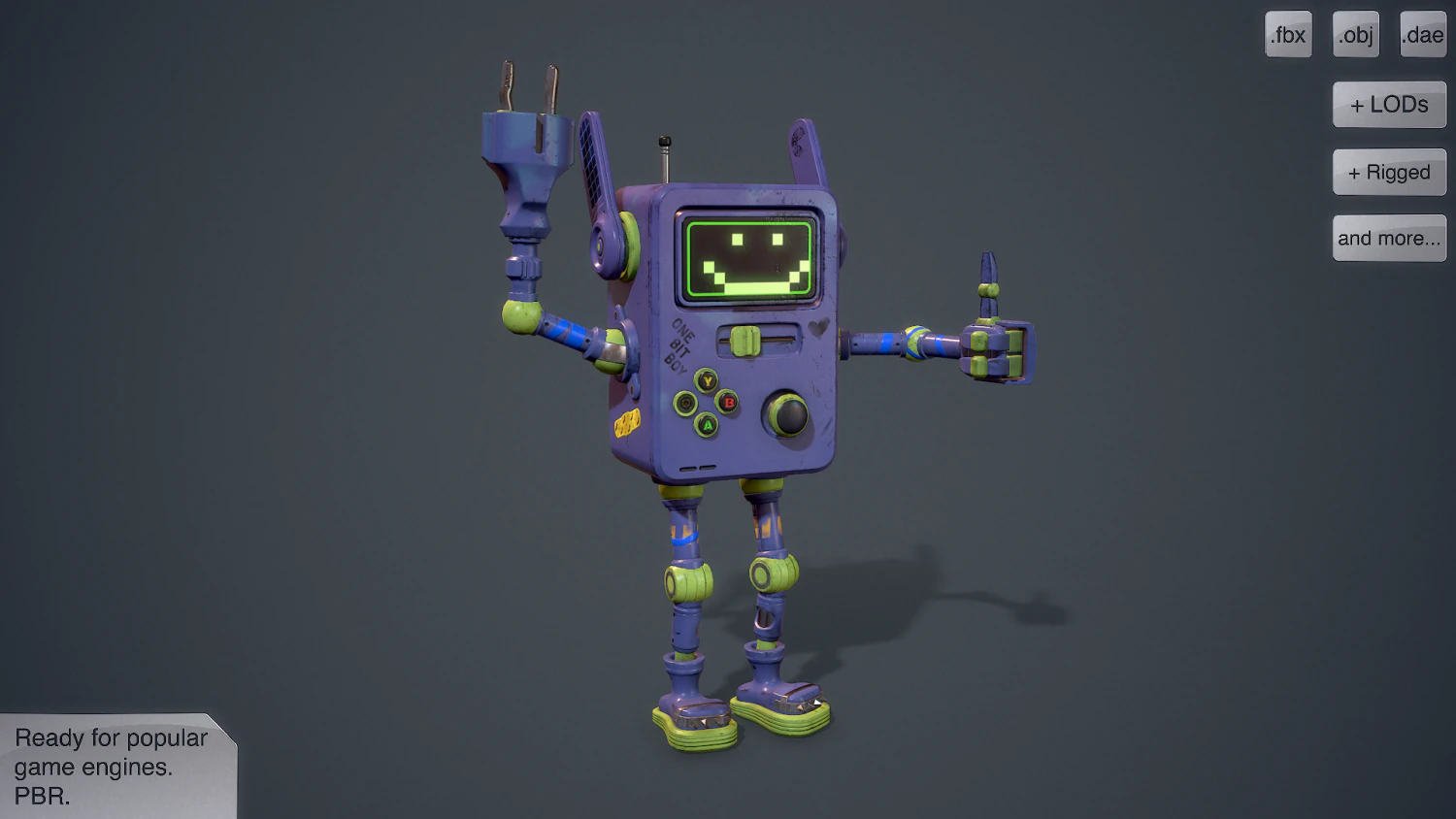 game console 3D Model .c4d .max .obj .3ds .fbx .stl .blend