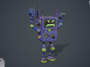 game console Modelo 3D