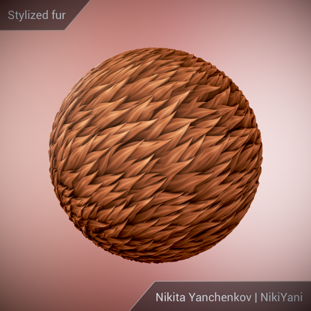 stylized fur Tekstur CG .c4d .max .obj .3ds .fbx .stl .blend 