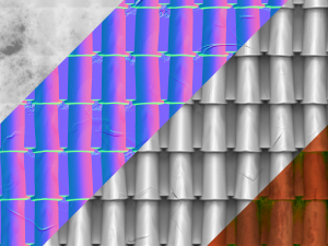 stylized roof CG Textures