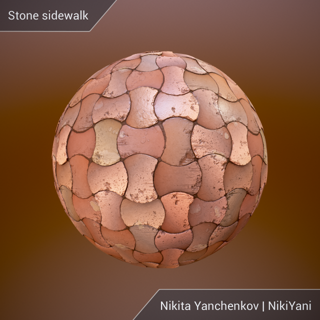 stone sidewalk Tekstur CG .c4d .max .obj .3ds .fbx .stl .blend 
