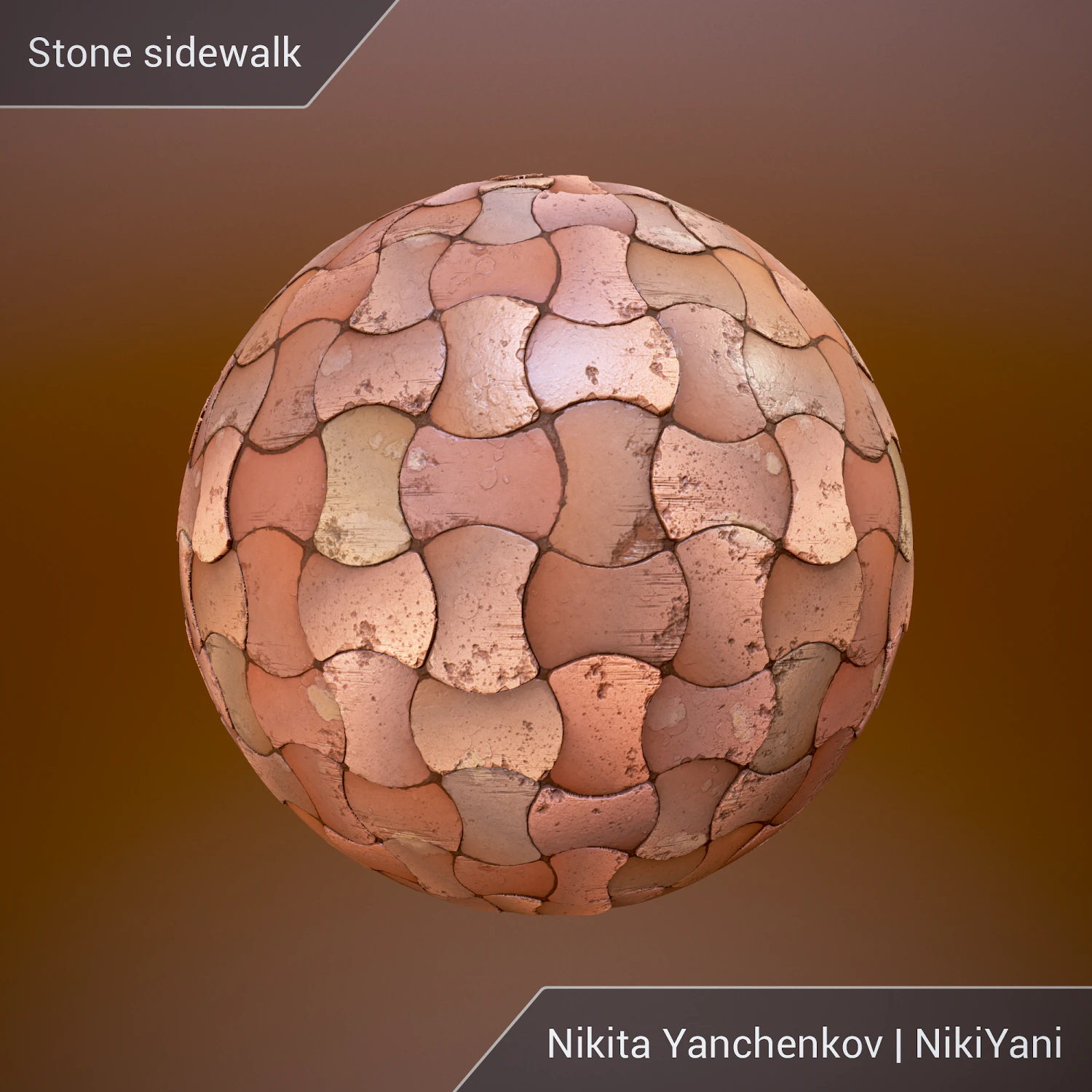 stone sidewalk CG Textures .c4d .max .obj .3ds .fbx .stl .blend 