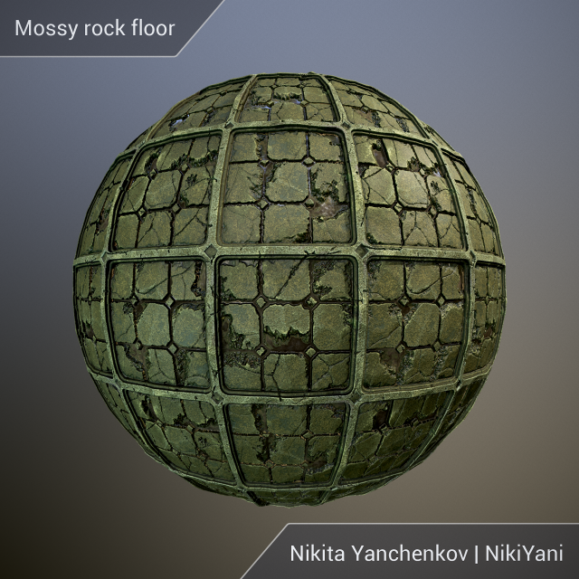 mossy rock floor Tekstur CG .c4d .max .obj .3ds .fbx .stl .blend 