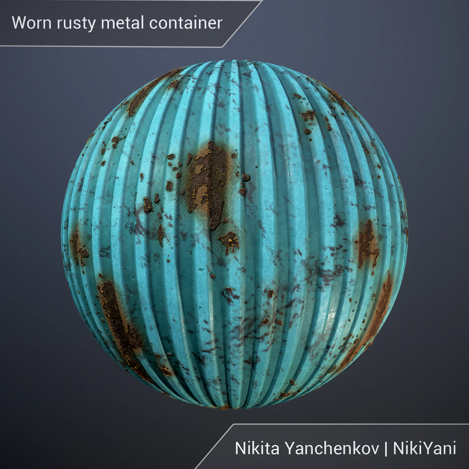 worn rusty metal container CG Textures .c4d .max .obj .3ds .fbx .stl .blend 
